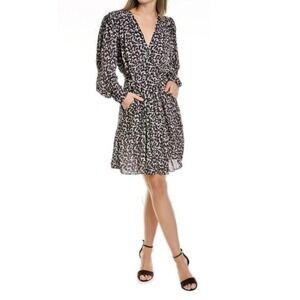 Isabel Marant Etoile Women Size 34/ US 2 Arone Printed Mini Dress Ecru Black